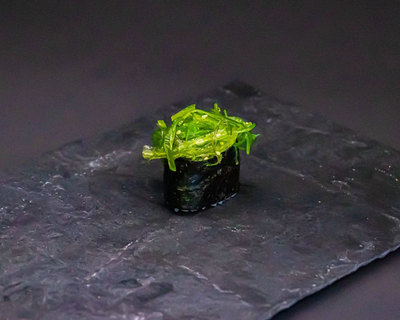 Gunkan seaweed salad